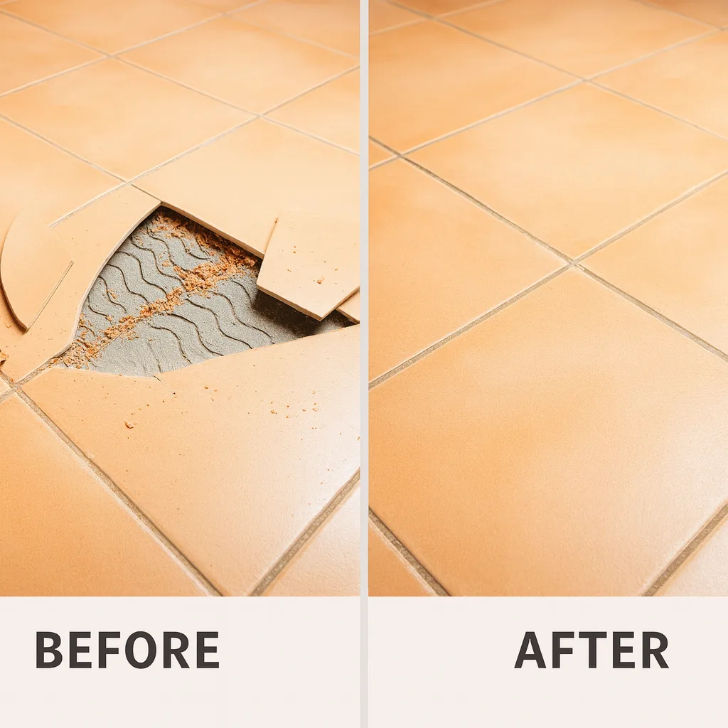 545-TILE FLOOR REPAIR